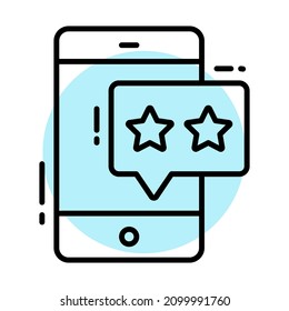 online rating icon, Survey and Feedback, modern vector illustration 