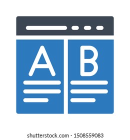 online reading glyph colour vector icon