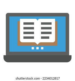 ICON SYMBOL-VEKTOR FÜR DIE ONLINE-LESUNG
