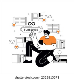 Online reading. Online library. Application for reading books. Lots of pocket books. Reading e-books. One subscription, unlimited reading.