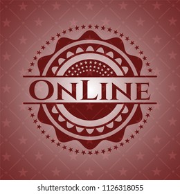 Online red emblem