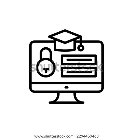 Online Registration icon in vector. Illustration