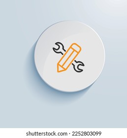 online repair and web design icon vector design