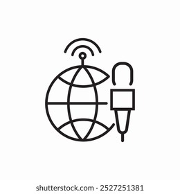 online reportage icon sign vector