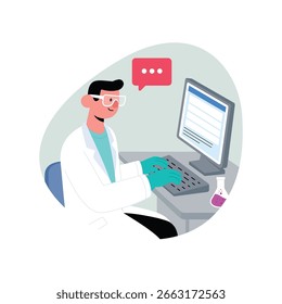 Online Reporting Vector illustration. EPS 10 file