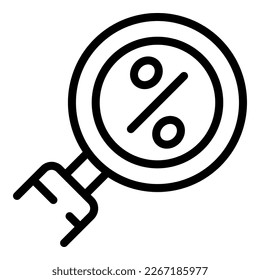 Online research icon outline vector. Revenue tax. Agency business
