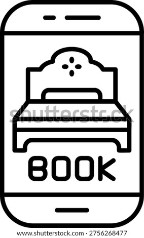 Online Reservation Art vector Icon Design Illustration