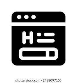 Vector de glifo para tu Sitio web, móvil, presentación y diseño de logo.