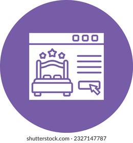 Online Reservation vector icon. Can be used for printing, mobile and web applications.
