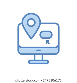 Online Reservierung Vektorgrafik Icon Design Stock Illustration