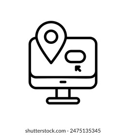 Online Reservation vector icon design stock illustration