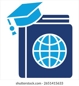 Online Resources Flat Blue Icon Vector Illustration