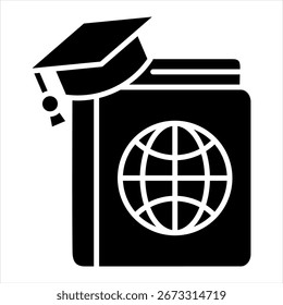 Recursos en línea Glyph Icon Ilustración vectorial