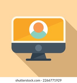 Online review icon flat vector. Customer feedback. Best like