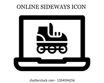 online Roller skate icon. Editable online Roller skate icon for web or mobile.