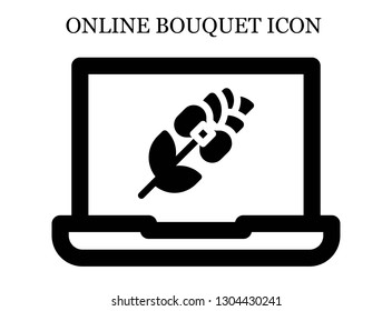 online Rose icon. Editable online Rose icon for web or mobile.