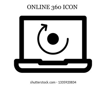 online Rotate icon. Editable online Rotate icon for web or mobile.