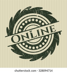 Online rubber grunge stamp