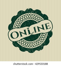 Online rubber grunge stamp