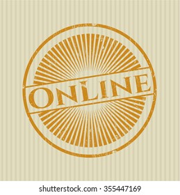 Online rubber grunge texture stamp