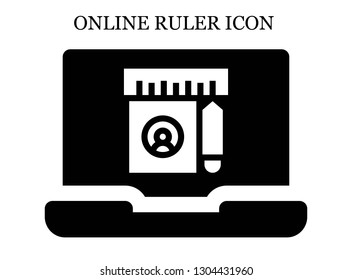 online Ruler icon. Editable online Ruler icon for web or mobile.