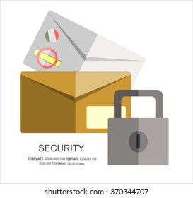 Online safety, data protection, secure connection, internet security infographic concept vector. Concept for web banner and promotional material.