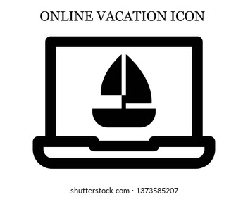 online Sailboat icon. Editable online Sailboat icon for web or mobile.