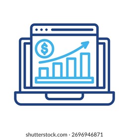 Online Sales Icon Element For Design