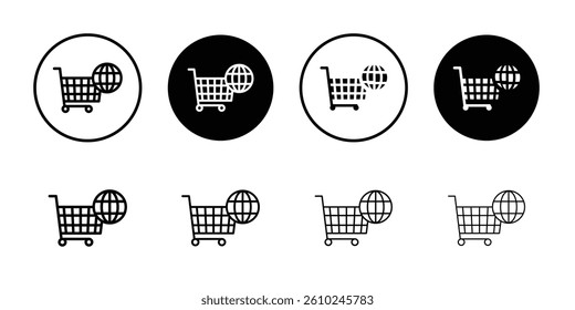 Online sales icon Logo symbol sign set