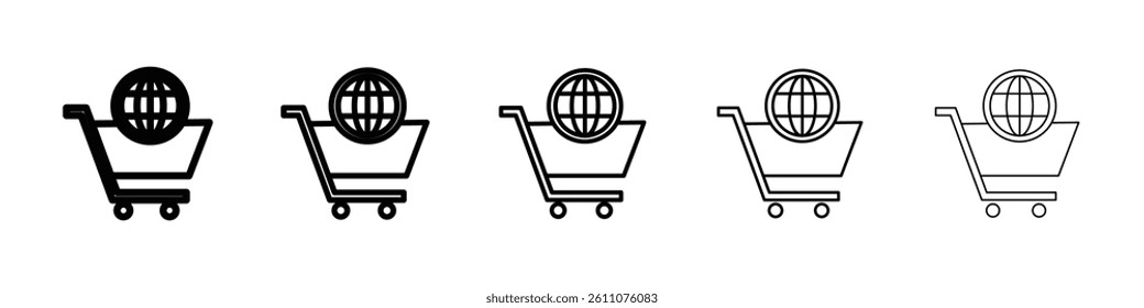 Online sales icon Symbol mark in Outline style