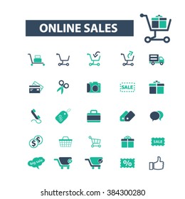 online sales icons
