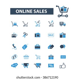 online sales icons
