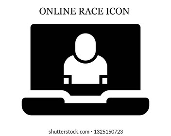 online Salesman icon. Editable online Salesman icon for web or mobile.