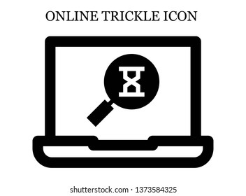 Online Sandclock Icon. Editable Online Sandclock Icon For Web Or Mobile.