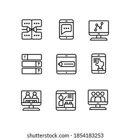 online school icon outline style