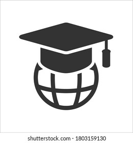 Online School icon, vector graphics