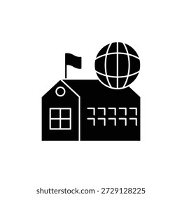 Conjunto de ícones da escola online. Conjunto de ícones de traço editáveis.Conjunto de escola online