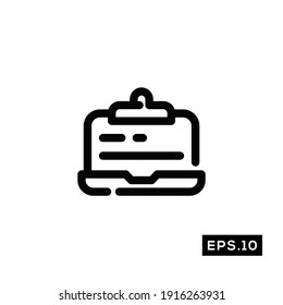 Online School Line Icon Vector. Education Symbol Vector 