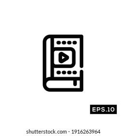 Online School Line Icon Vector. Education Symbol Vector 