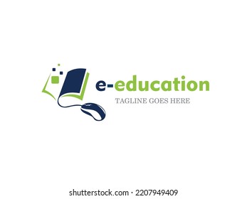 Online School Logo. Learning Logo Design Vector