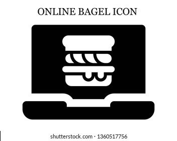 Online Scone Icon. Editable Online Scone Icon For Web Or Mobile.