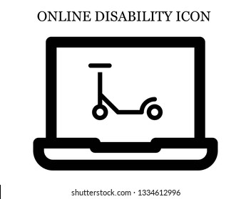 online Scooter icon. Editable online Scooter icon for web or mobile.