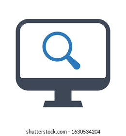 Online searc icon. vector designs