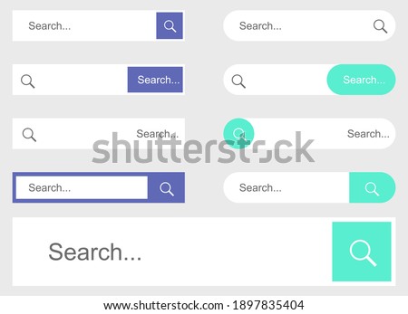 Online search box vector design illustration isolated on grey background