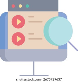 online search flat icon design