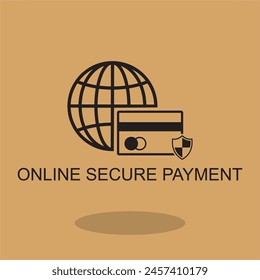 online secure payment icon , business icon