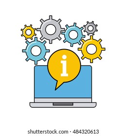 online security flat line icons vector illustration design