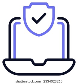 Icono de seguridad en línea se puede usar para uiux, web, app, infografía, etc