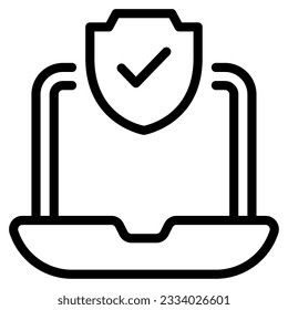 Online Security Icon can be used for uiux, web, app, infographic, etc