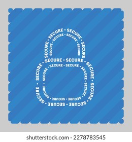Online security Secure Digital security padlock icon symbol